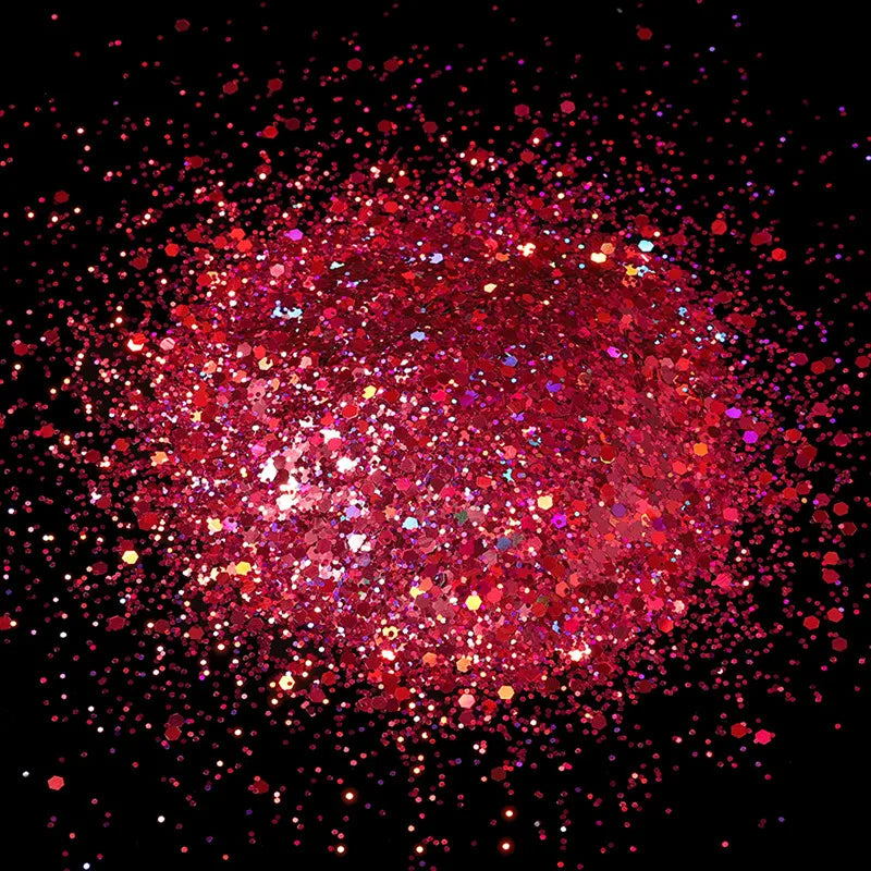 10g Holographic Hexagon Chunky Glitter Epoxy Resin Filler Flakes Laser Sparkly Sequins for DIY Epoxy Resin Nail Art Fillings