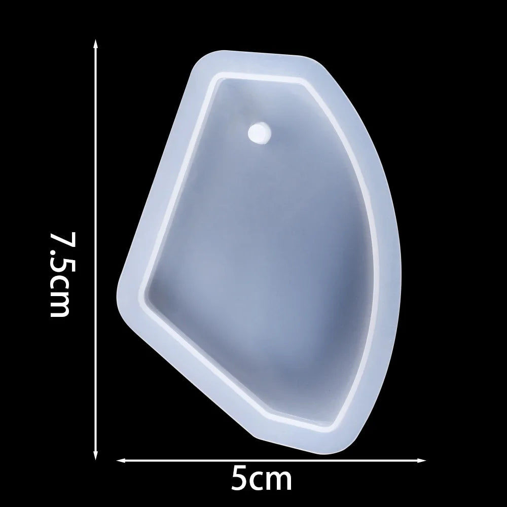 Round Pendants Silconne Mold Oval Necklace Pendant Epoxy Resin Mould for DIY Epoxy Resin Crafts Jewelry Making Tools