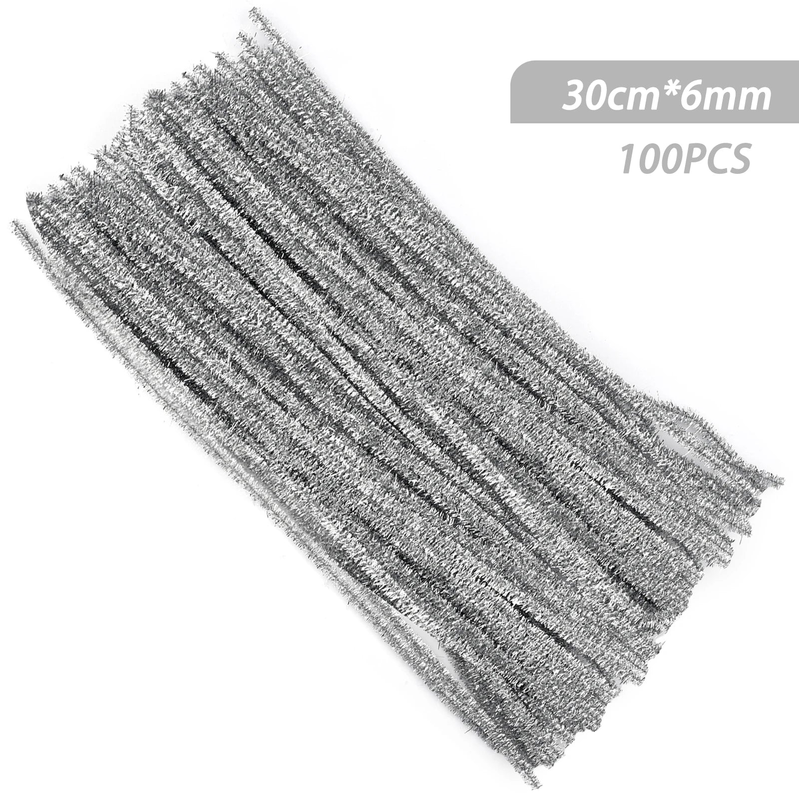 100pcs Chenille Stems Toys DIY Strips Twist Bar Anvil Wire Craft Pipe Creative Hobby Children Plush Stick Chenille Sticks