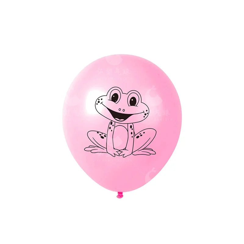 12pcs Cute Little Frog Latex Balloon Birthday Party Decoration 12inch Frog Latex Balloon Set