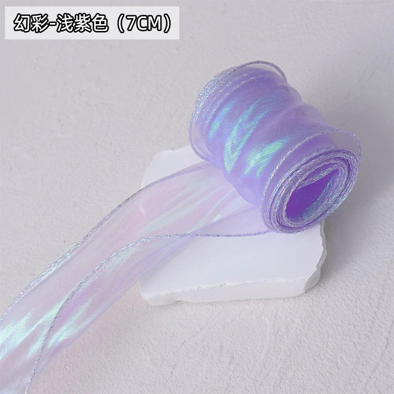 Chiffon Ribbon Organza Satin Lace for For DIY Bows Gift Wrapping Flower Bouquet Hair Accessories Sewing Trim Crafts Materials