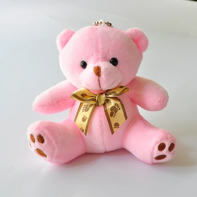10cm Candy Bear Little Teddy Plush Toy Cute Cartoon Stuffed Soft Animal Pendant Doll Children's Decorative Birthday Gifts