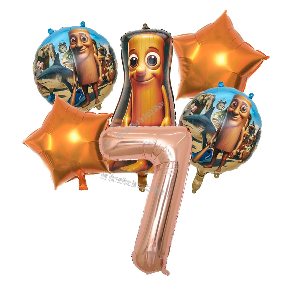 Italian Brainrot Balloon Set Baby Shower Party Ballons Tralalero Tralala TungTungTungSahur Balloons Decoration Photographic Prop