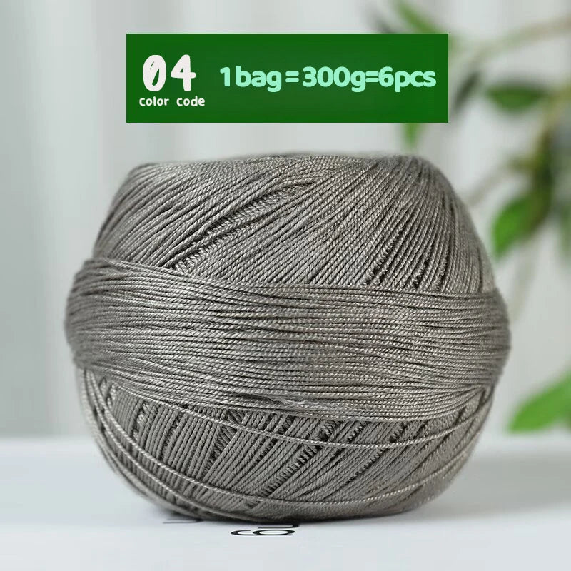 No. 7 Lace Yarn - Bamboo Fiber Linen Summer Crochet Yarn 50g
