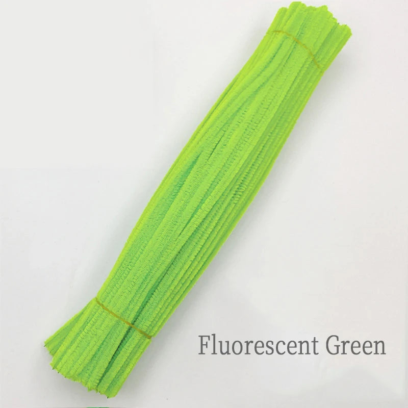 Chenille Stem Plush Stick Kids DIY Creative Toy Chenille Sticks Cleaners Kindergarten Educational Handmade Material Plush Strips