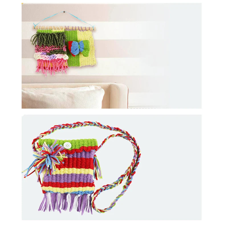 Loom Kit Wooden Loom Weaving Crafts DIY craft loom suitable for beginners and children