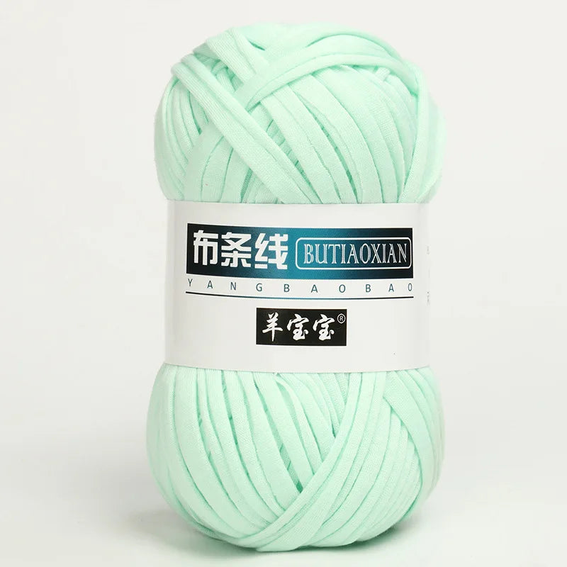 100g/pc Crocheting T Shirt Thick Soft Cloth Yarn for Hand Knitting Crochet Line Woven Handbag Blanket Thick Yarn Flat thread