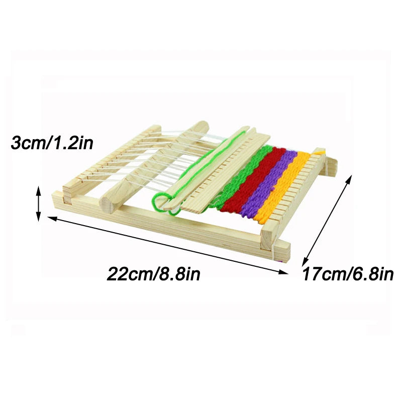 Loom Kit Wooden Loom Weaving Crafts DIY craft loom suitable for beginners and children