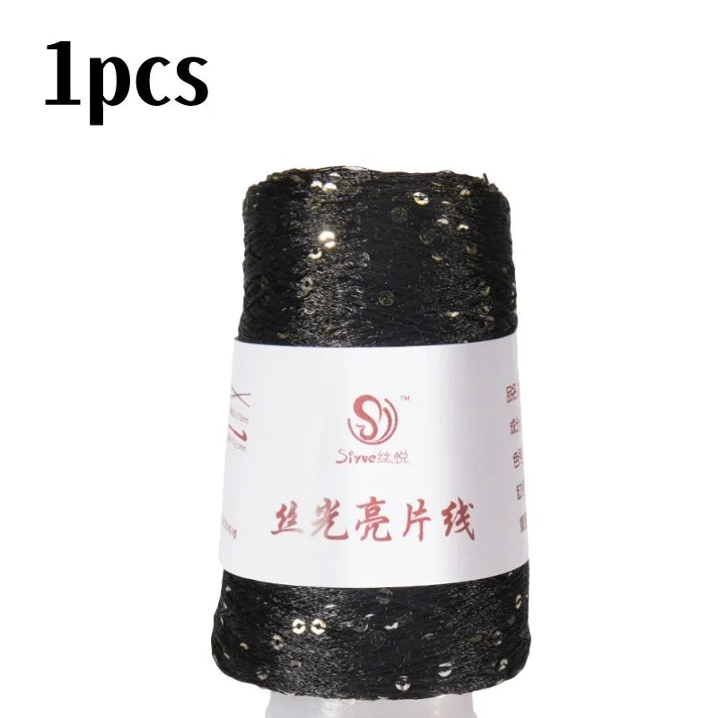 150 Colour 700M 100g special Sequin yarn DIY garment accessories Rag doll Knitting yarn