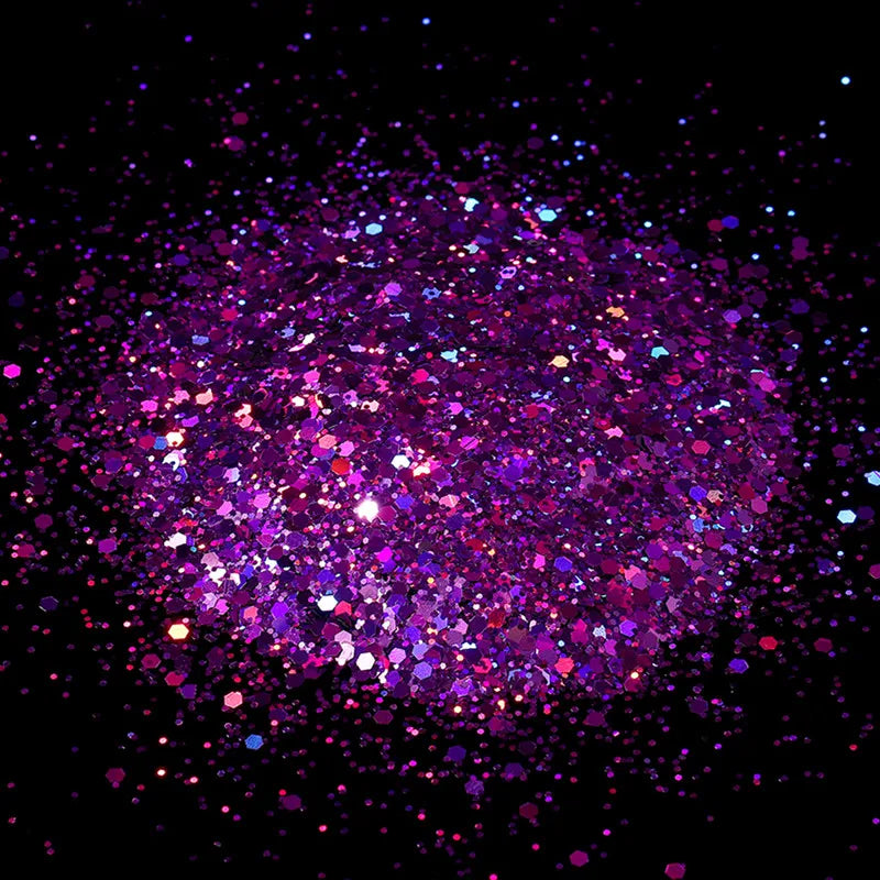 10g Holographic Hexagon Chunky Glitter Epoxy Resin Filler Flakes Laser Sparkly Sequins for DIY Epoxy Resin Nail Art Fillings