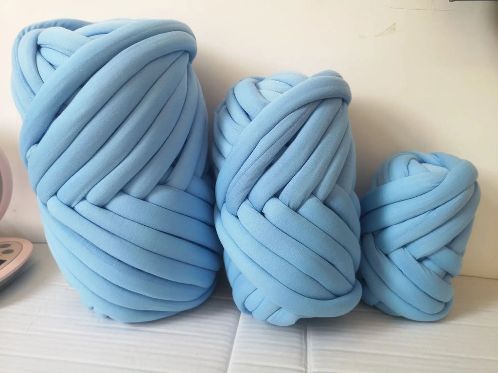 1KG Thick Super Bulky Chunky Yarn for Hand Knitting Crochet Soft Big Cotton DIY Arm Knitting Roving Spinning Yarn for Blanket