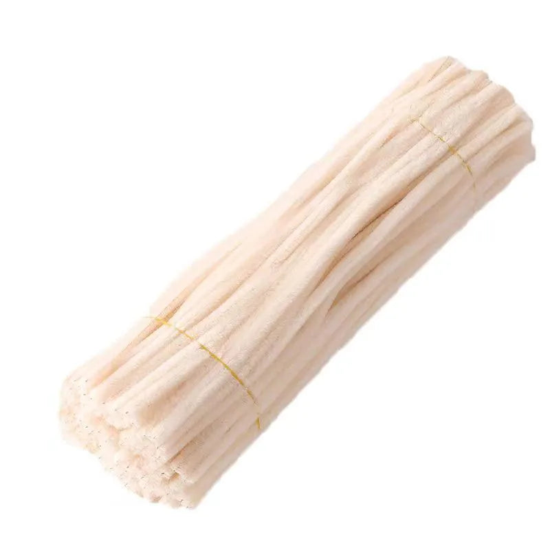 100pcs 30cm Chenille Stems Stick Cleaners Kids Educational Toys Handmade Colorful Chenille Stems Pipe for DIY Craft Supplies