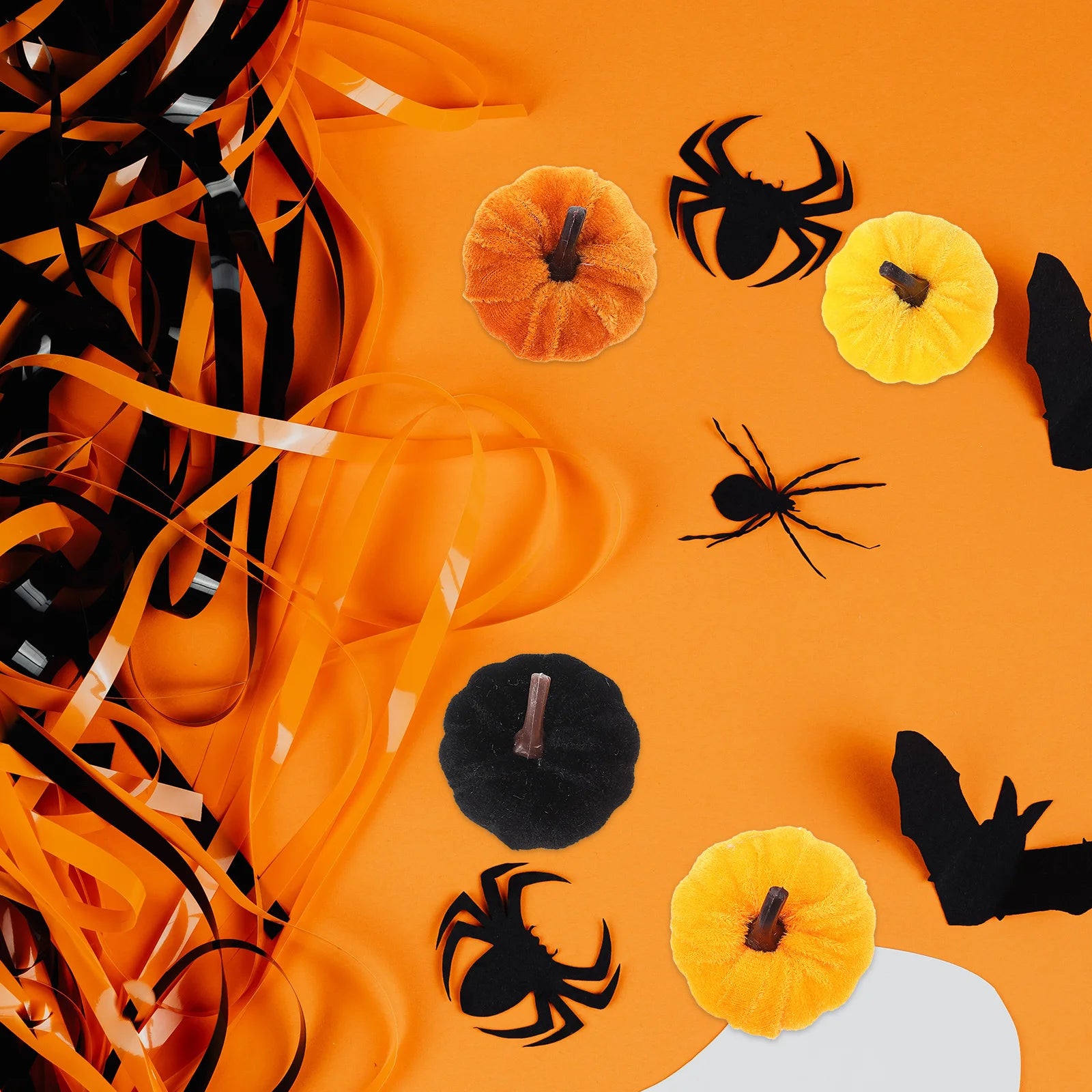 10Pcs Simulation Pumpkin Ornament Decorative Rustic Harvest Festival Party Fake Pumpkin Scene Layout Decor Photo Prop