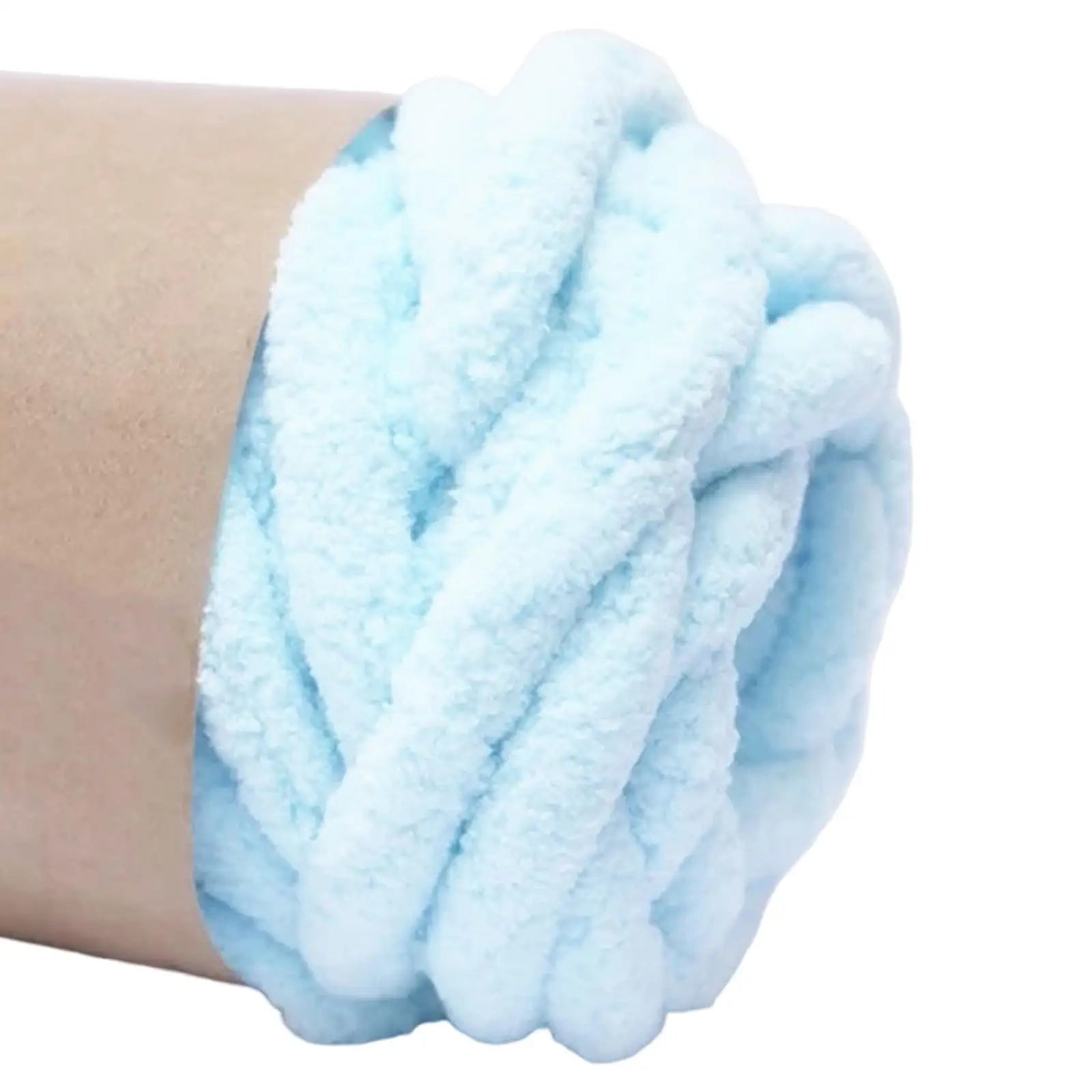Giant Wool Yarn Soft Polyester Super Bulky Chunky Yarn for Arm Knitting Macrame Blanket Basket Pet Bed
