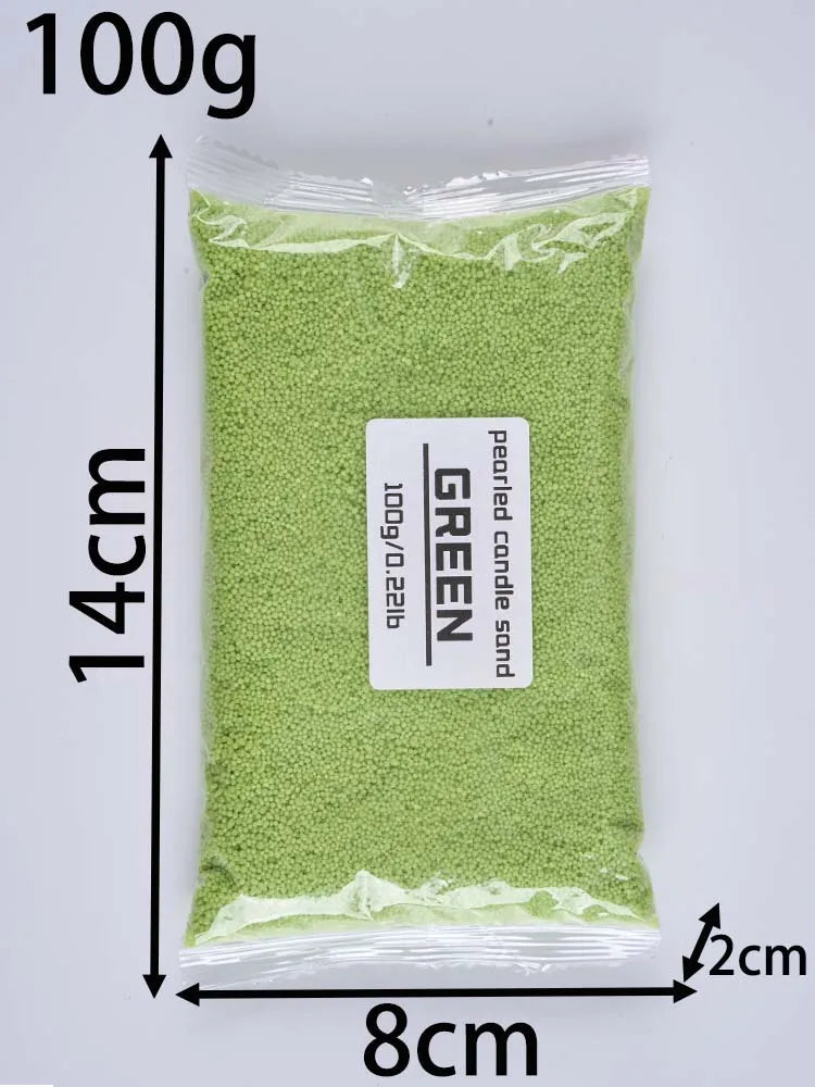 100G Colorful Sand Wax Ice Flower Wax DIY Scented Candle Making Supplies Colors Snowflake Wax Pearl Wax Sand Painting Materials