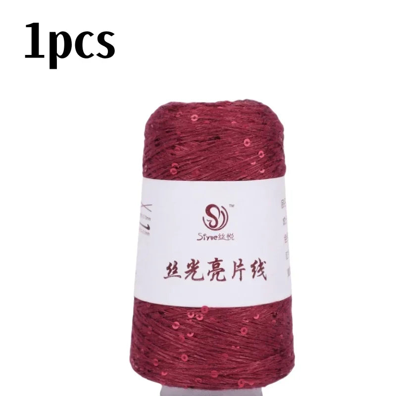 150 Colour 700M 100g special Sequin yarn DIY garment accessories Rag doll Knitting yarn