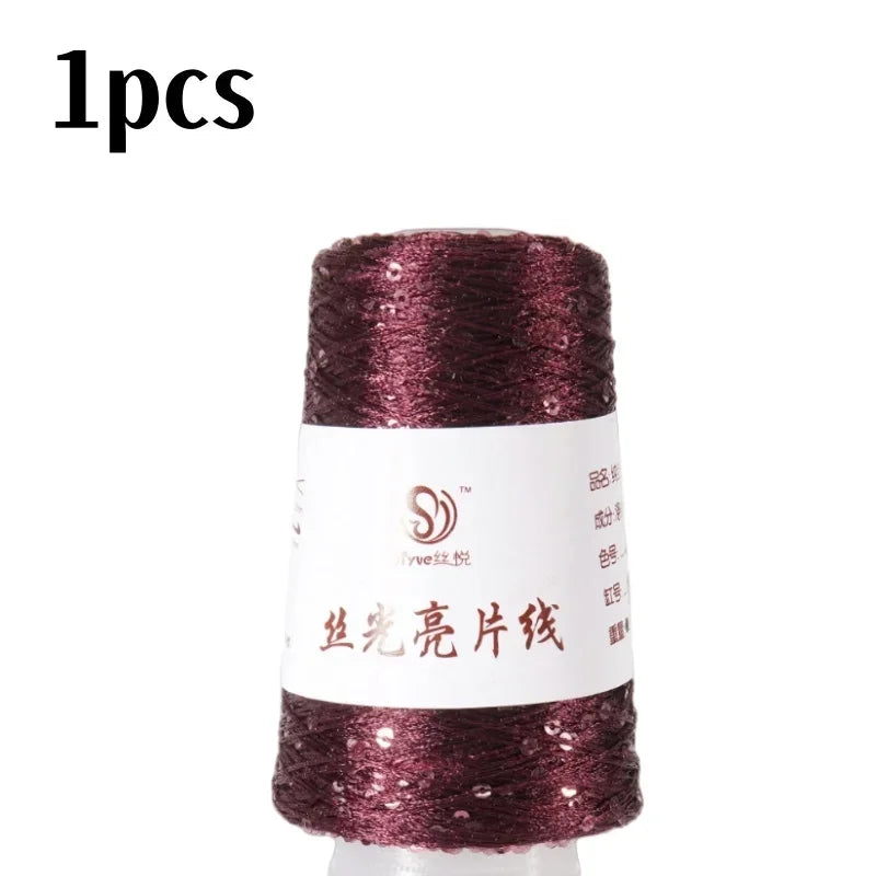 150 Colour 700M 100g special Sequin yarn DIY garment accessories Rag doll Knitting yarn