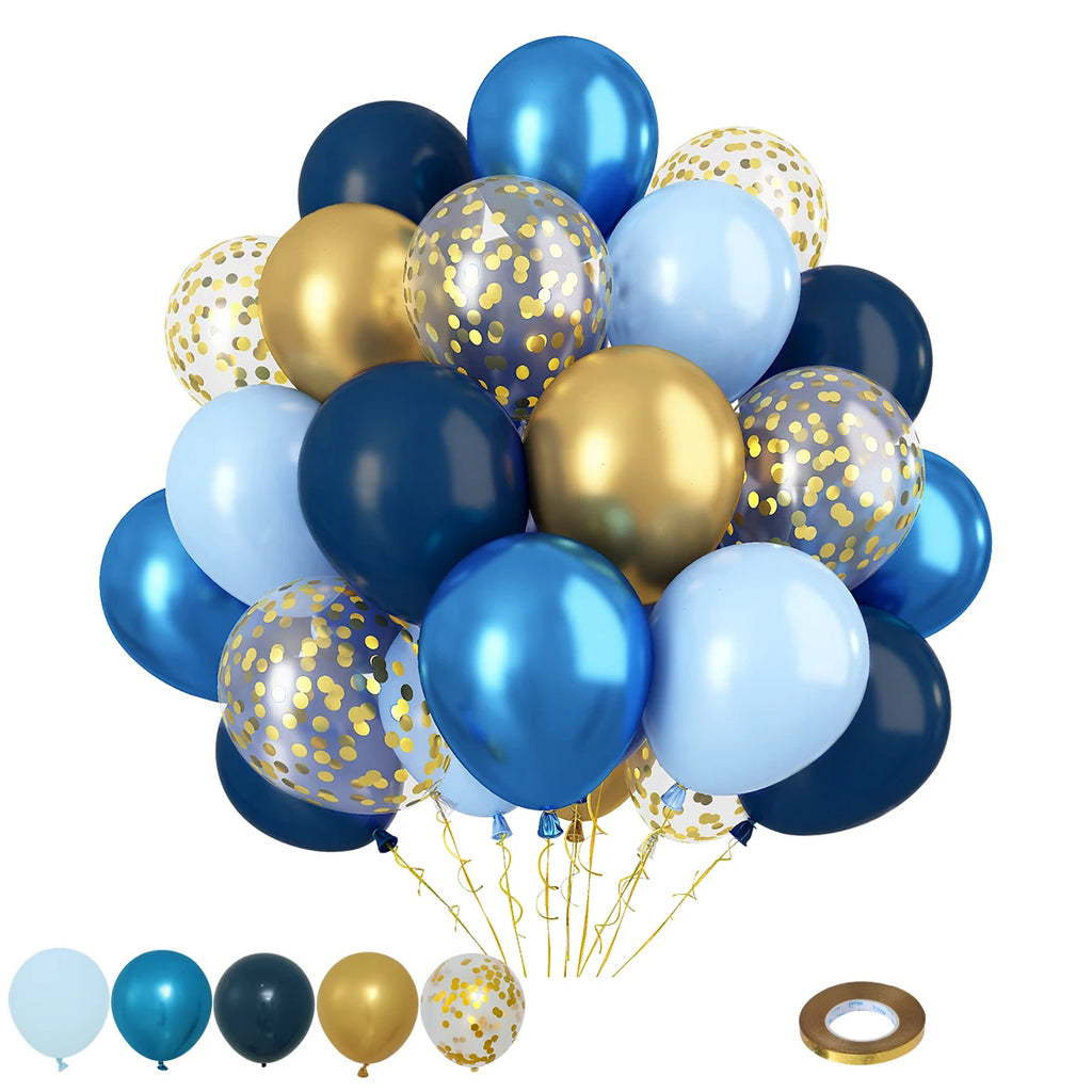 Metallic Balloons Latex Balloon Gold Confetti Balloons for Birthday Weddings Graduation Balloons Christmas Baptism Party Baloons