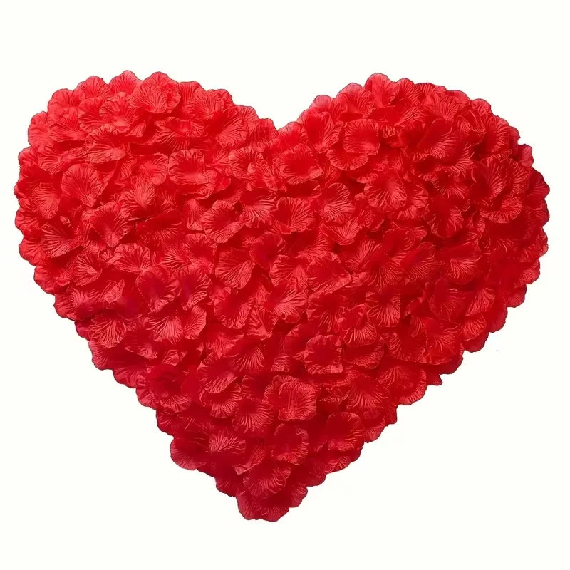 Artificial Red Rose Petals,Romantic Decorative Petals,for Valentine'S Day,Anniversary,Wedding, Engagement,Birthday,Proposal