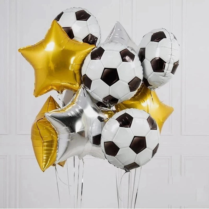 10pcs Soccer Ball Balloons Decorations for Party Big Balloons Sports Themed Birthday Party Supplies Baby Shower For Boys
