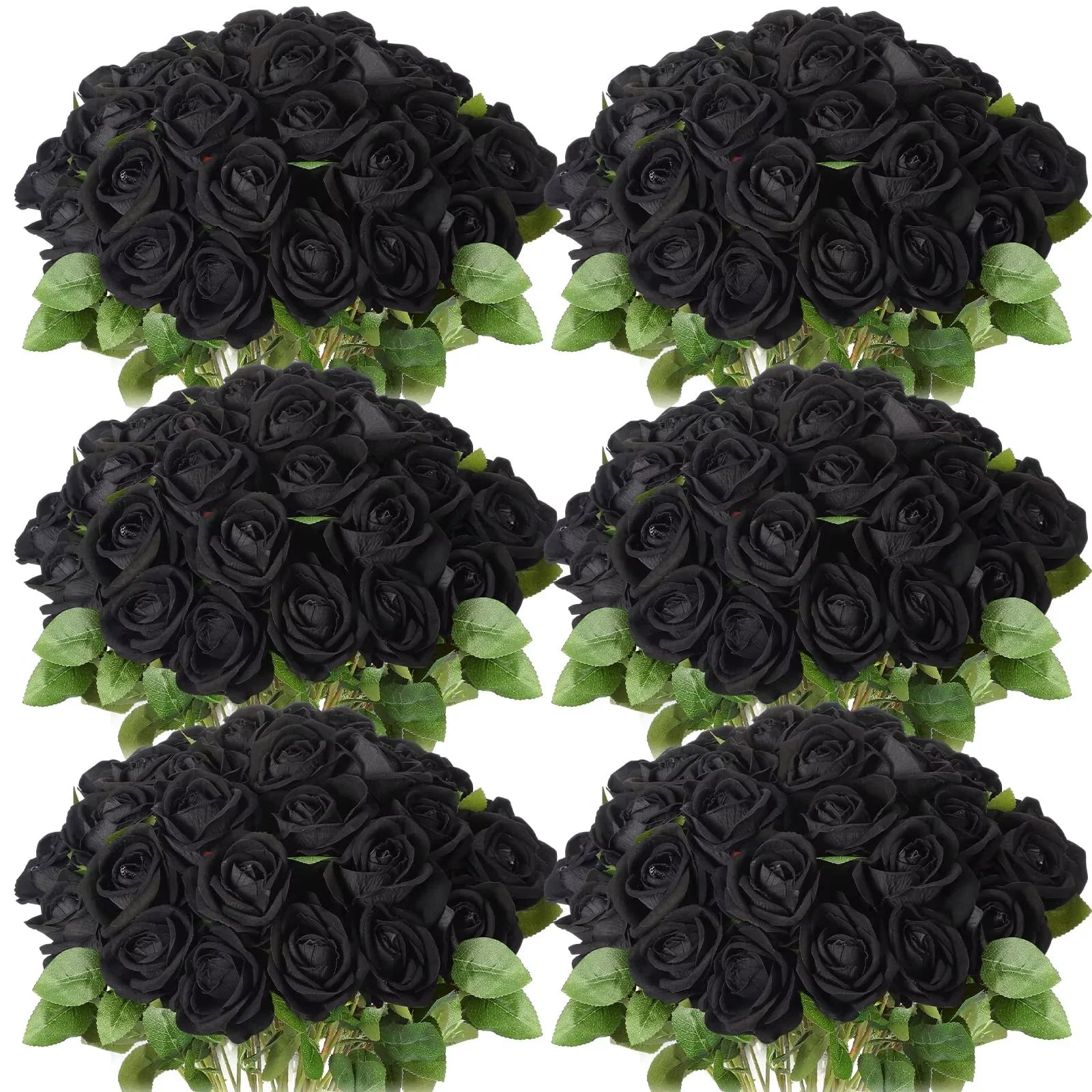 120-500PCS Artificial Rose Flower Velvet White Rose Faux Rose Stems Bulk Wedding Decorations for Party Wedding Birthday