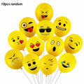 10/30 pcs 12 inch yellow mixed color latex balloon set
