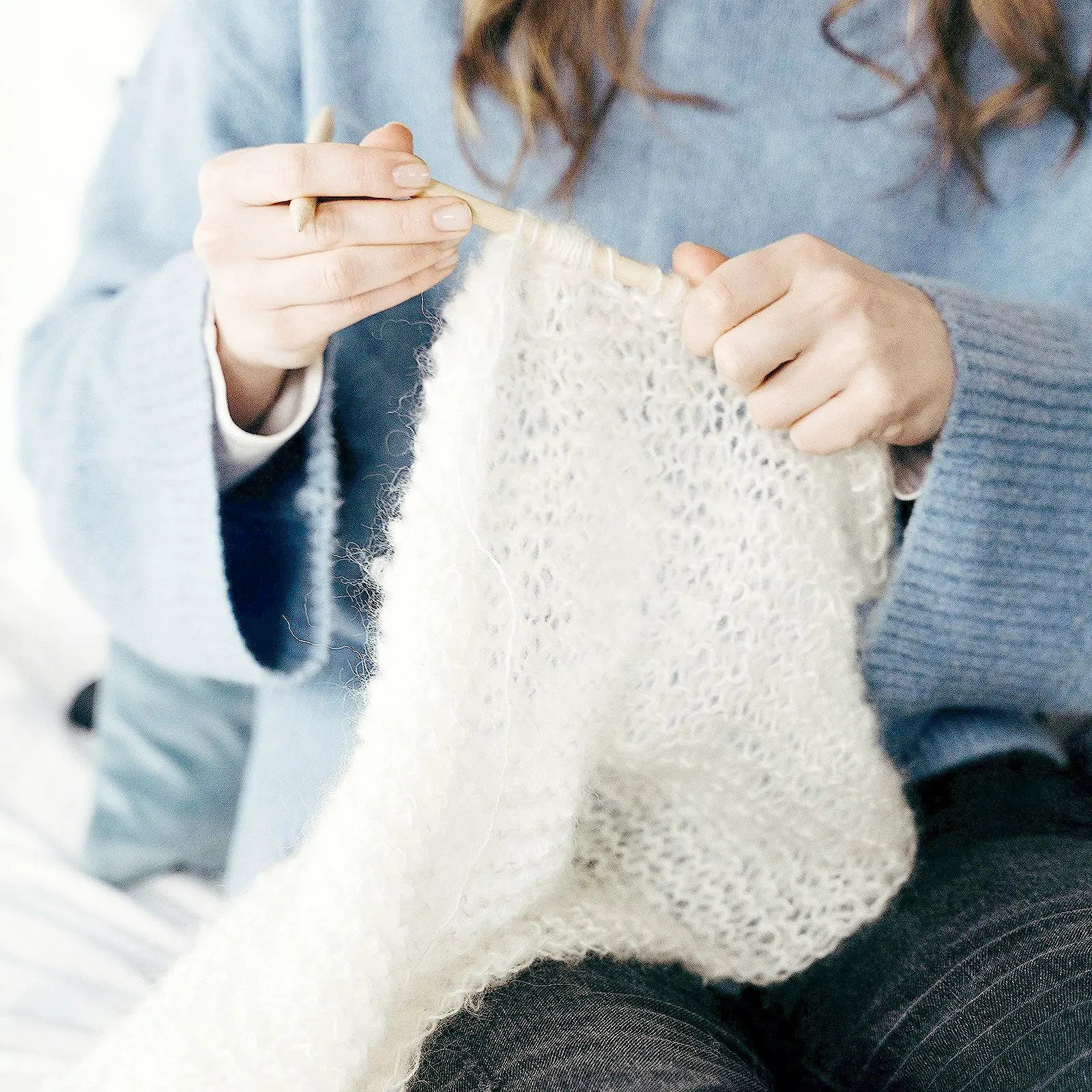 25g/Roll Soft Wool Knitting Cashmere Long Thin Yarn Roll Mohair Yarn DIY Hand Crochet Soft Mohair Cashmere Wool Knitting Yarn