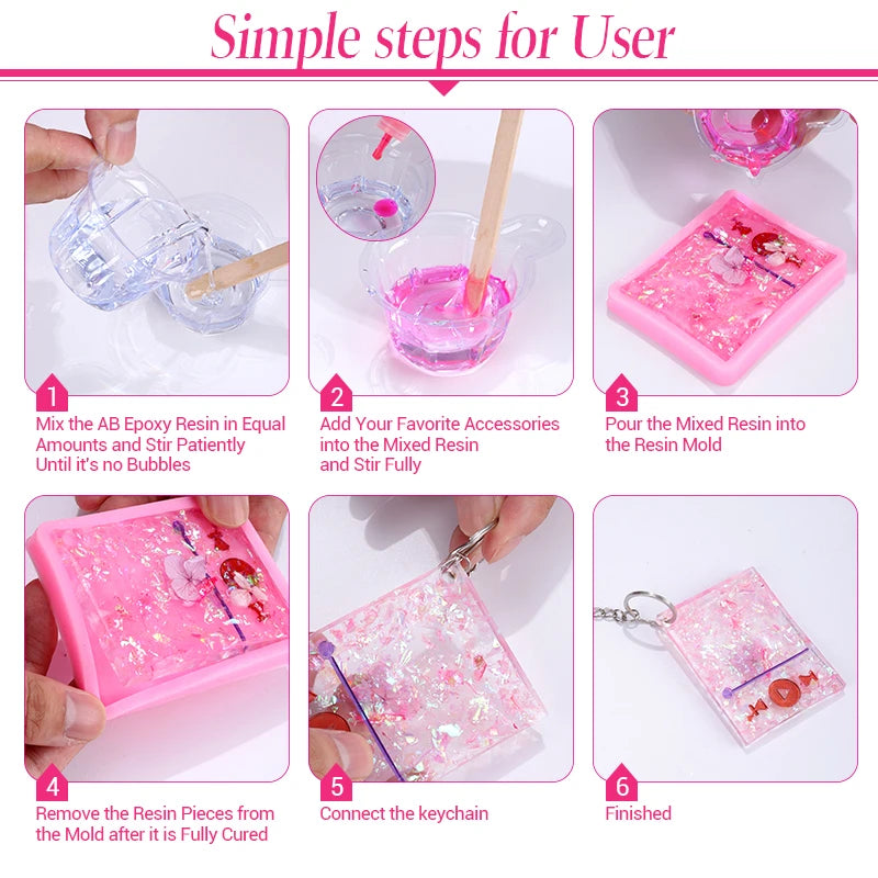 Dog Paw Print Resin Molds Heart Shape Keychain Casting Silicone Molds for Key Chain Pendant Making Epoxy Resin Craft Jewelry DIY