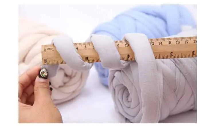 1KG Thick Super Bulky Chunky Yarn for Hand Knitting Crochet Soft Big Cotton DIY Arm Knitting Roving Spinning Yarn for Blanket