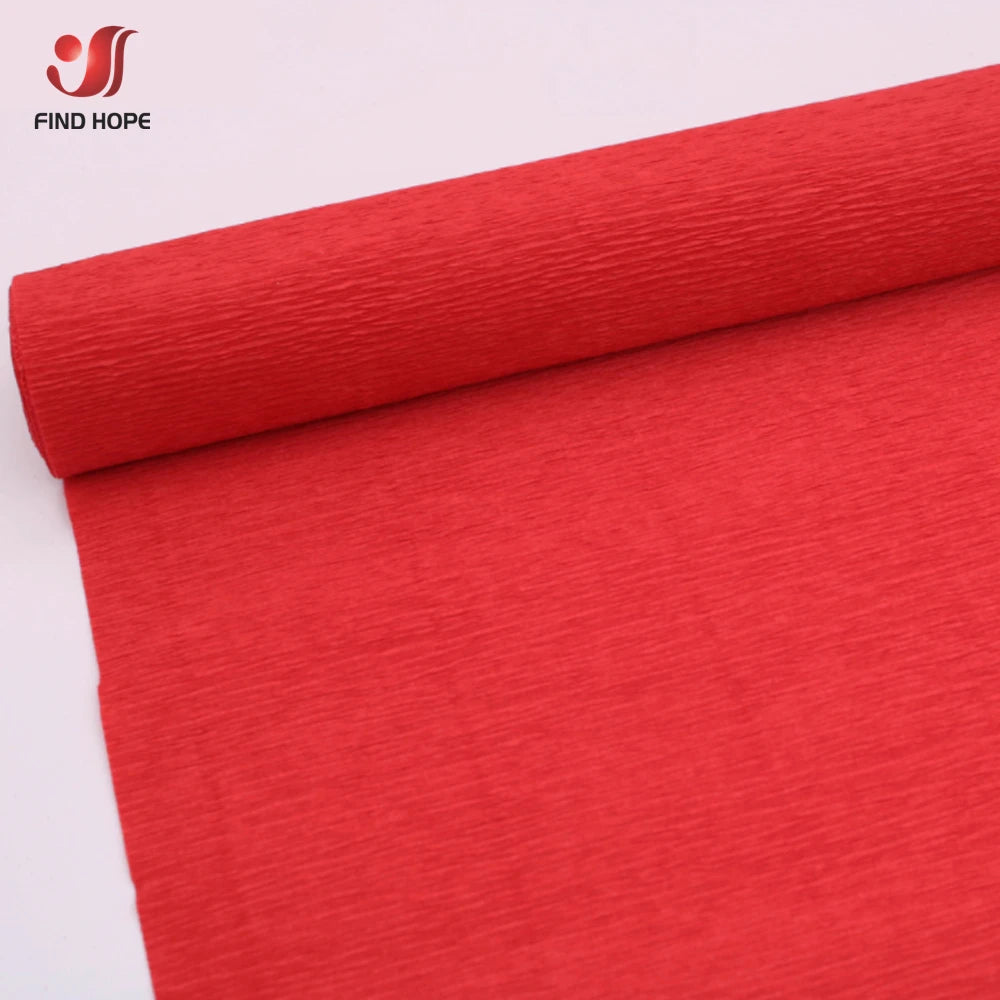 9.8"x8ft(25cm*250cm) Crinkled Crepe Paper Gifts Flower Wrapping Wedding Festive Party Decoration DIY Fold Scrapbooking Crafts