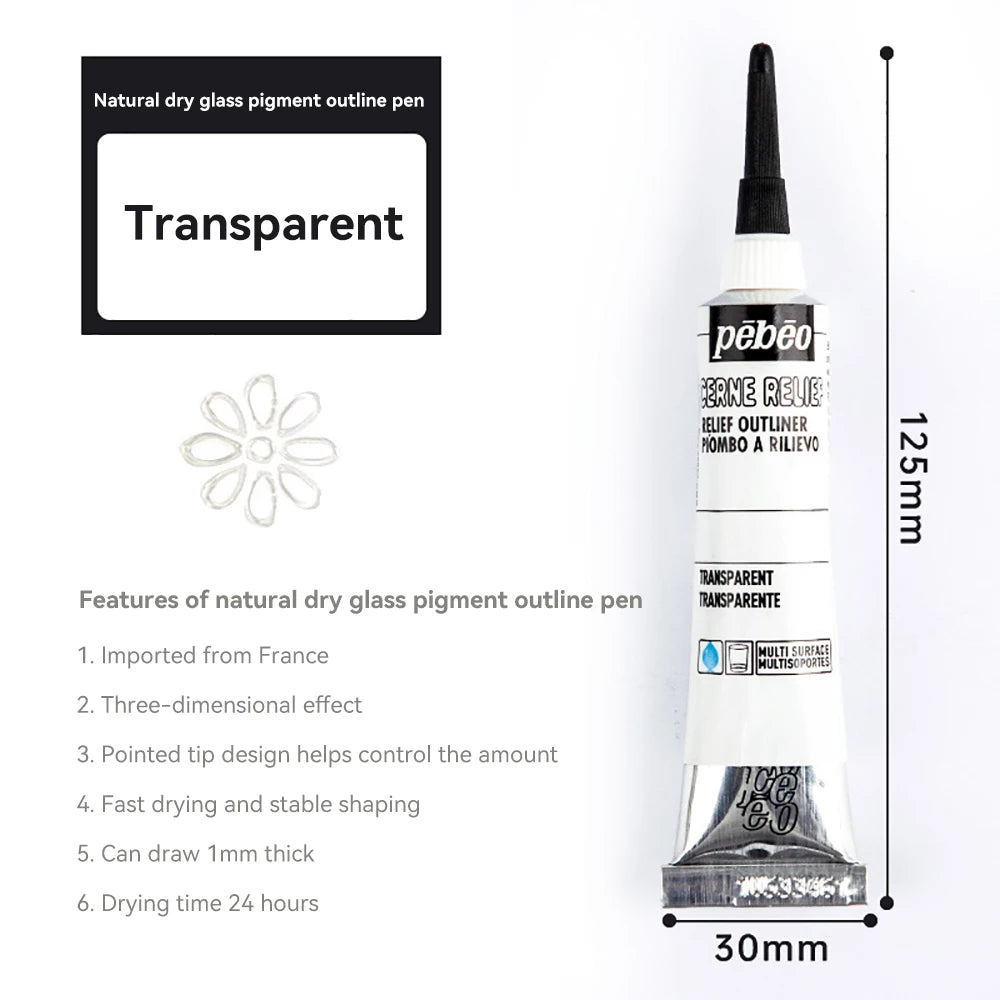 Creative 20ml Acrylic Paints Rich Color Waterproof Glass Pigments Tube For Painting Supplies Artist Drawing Art DIY Crafts