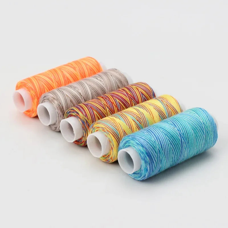 1 Set of 10 Rolls Colored 402 Polyester Sewing Thread, 300 Yards, Household Sewing, DIY Sewing, Embroidery, Cross Stitch