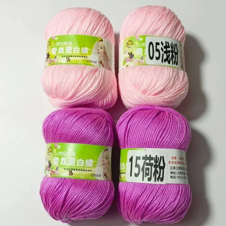 4PCS 200g Baby Cashmere Cotton Dot Yarn Soft Warm Lanas For Hand Knitting And Crochet Cloth milk cotton yarn