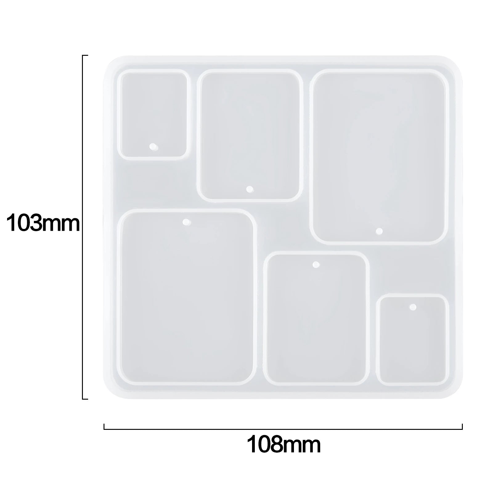 Geometric Earring Pendant Silicone Mold For Epoxy Resin DIY Earring Keychain Necklace Charms Resin Silicone Mold Jewelry Making