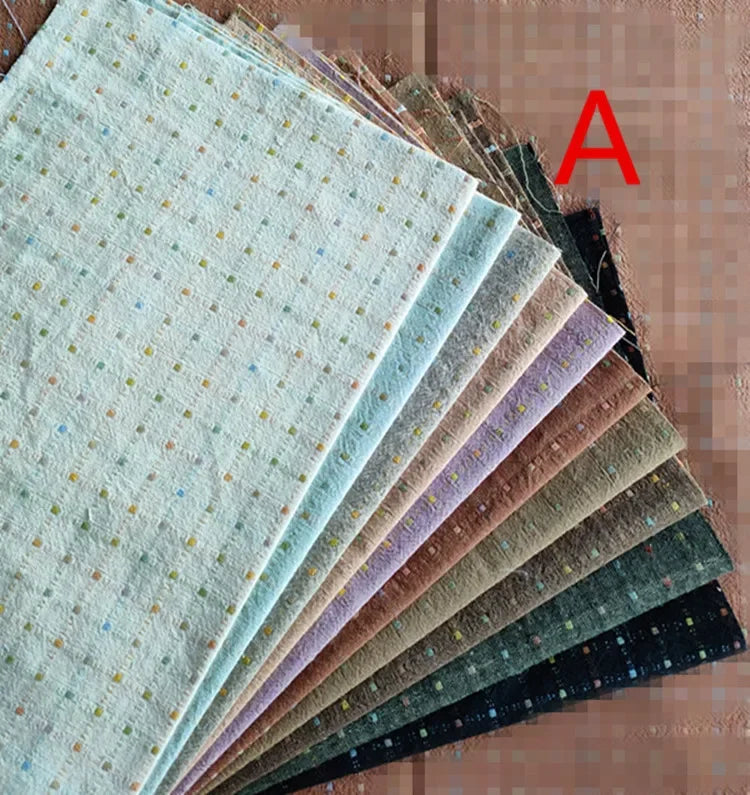 Japanese Yarn-Dyed Sewing Fabric Craft Patchwork Quilting Material Accessories Applique Handmade Sewing Doll Cloth Bundle