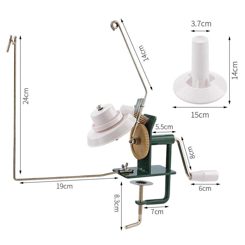 1PC Hand Operated Yarn Winder Fiber Wool String Ball Thread Winder Machine For DIY Sewing Crocheting Making Craft Tools