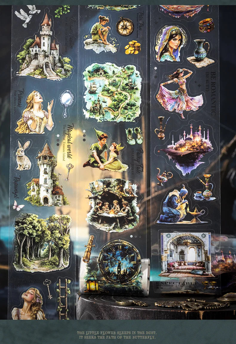 JIANQI 65mm*2m Aesthetic Stationery Stickers Washi Tapes Scrapbooking Supplies DIY stationery Journaling Masking tape