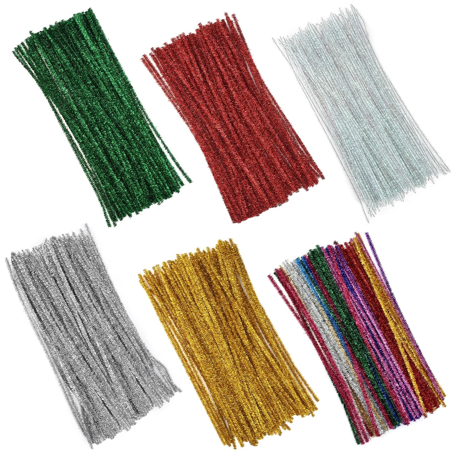 100pcs Chenille Stems Toys DIY Strips Twist Bar Anvil Wire Craft Pipe Creative Hobby Children Plush Stick Chenille Sticks