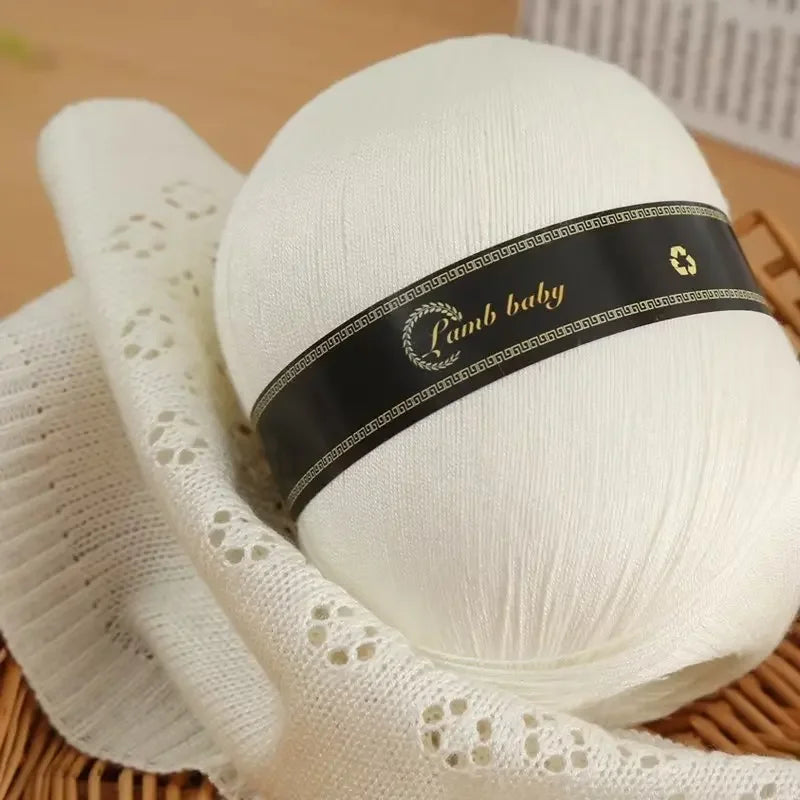 150G Colorful Fine Cotton Yarn for Hand Knitting Silk Cotton Yarn for DIY Light weight Sweater Knitting yarn wholesale