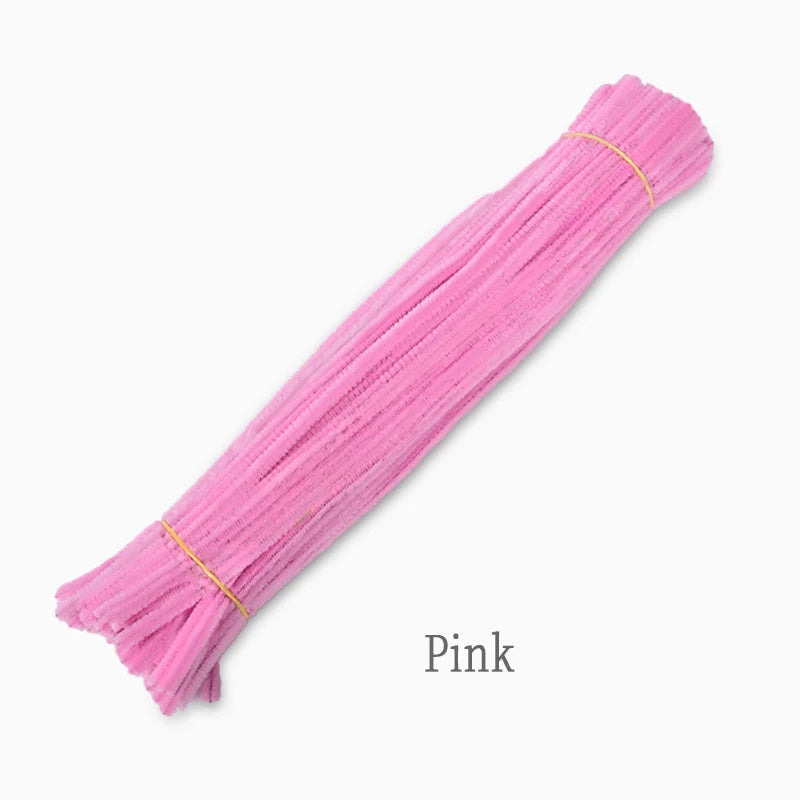 Chenille Stem Plush Stick Kids DIY Creative Toy Chenille Sticks Cleaners Kindergarten Educational Handmade Material Plush Strips