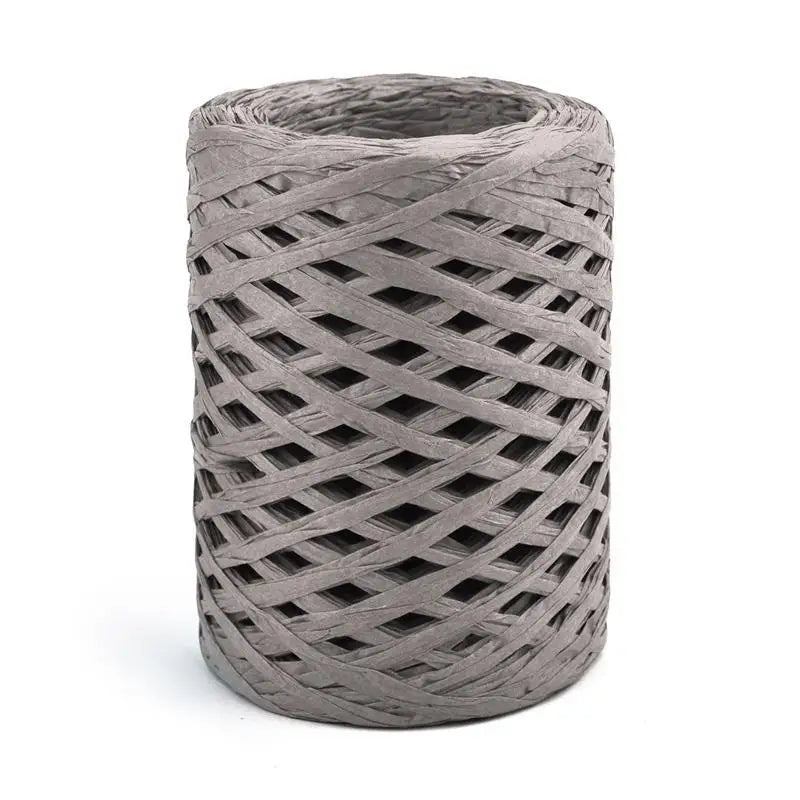 100M Natural Raffia Straw Yarn for Knitting Crocheting Paper Threads Friendly Paper Yarn DIY Handmade Summer Sunhat Beach Bag