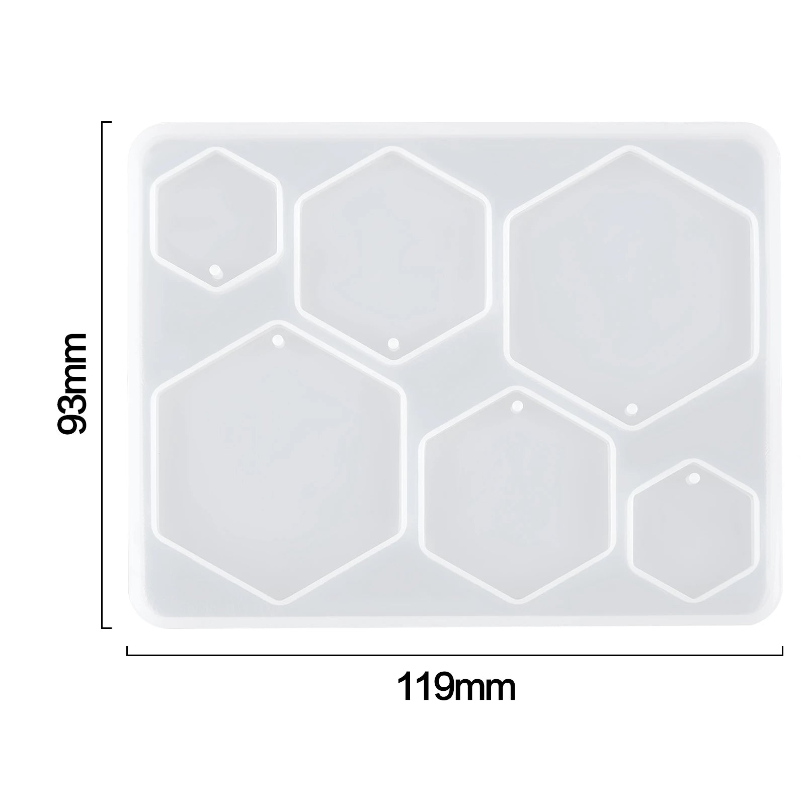 Geometric Earring Pendant Silicone Mold For Epoxy Resin DIY Earring Keychain Necklace Charms Resin Silicone Mold Jewelry Making