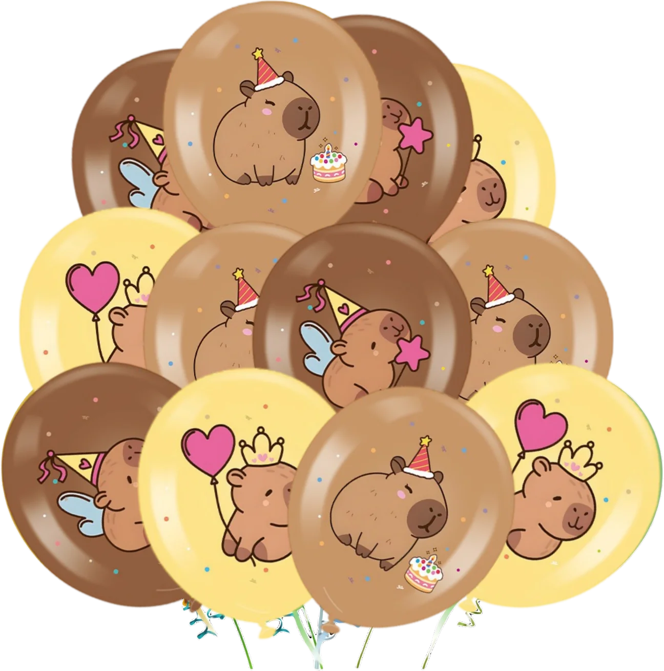 Child Capybara Balloons Capybara Party Decoration Balloons Aluminium Balloon Globos Baby Shower Capybara Party Favors Supplies