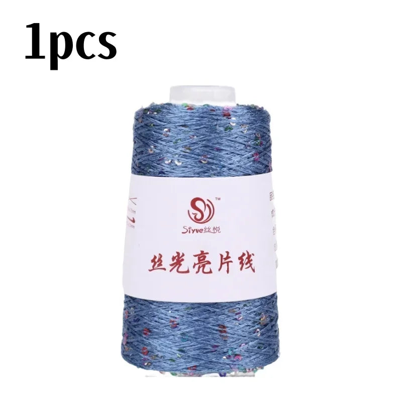 150 Colour 700M 100g special Sequin yarn DIY garment accessories Rag doll Knitting yarn