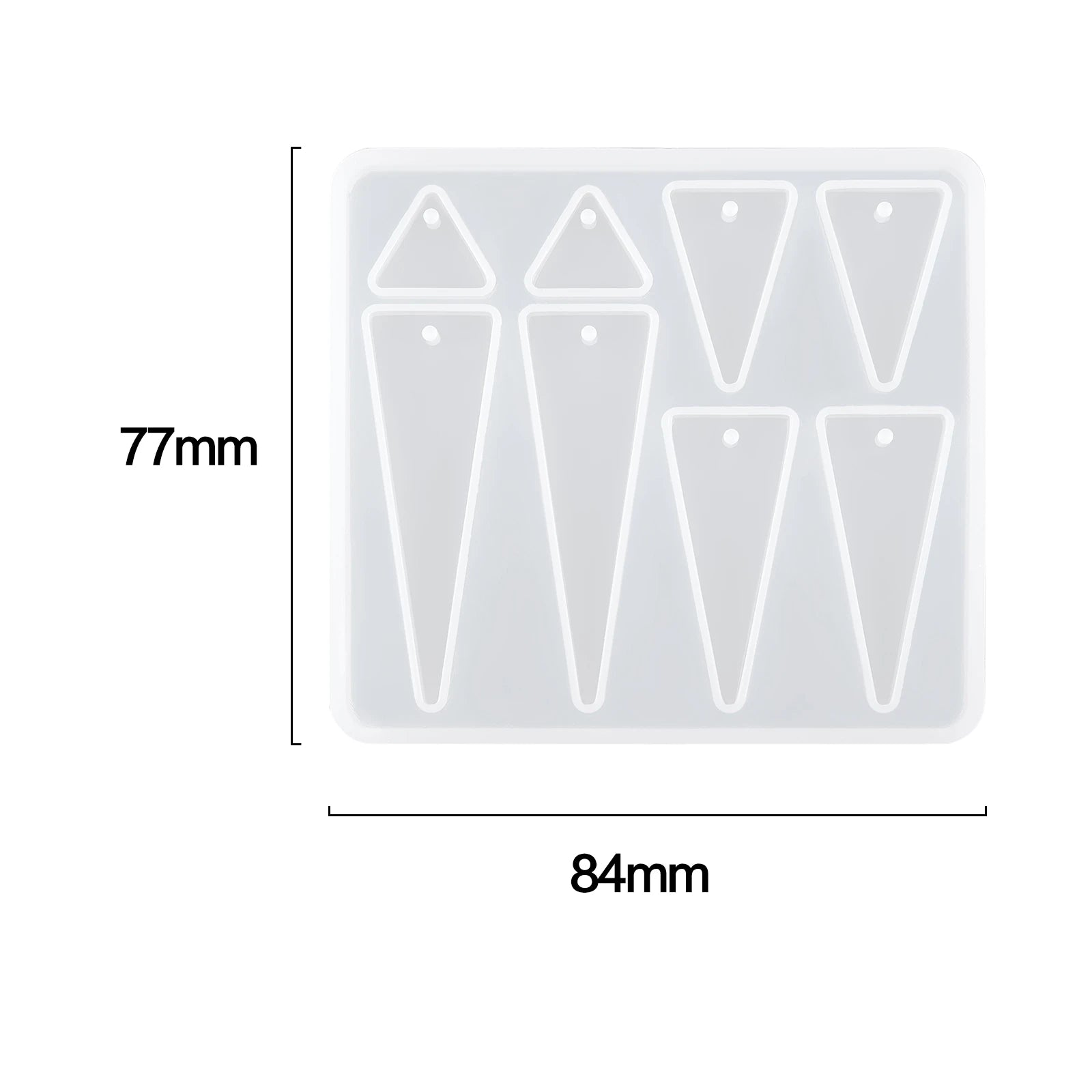 Geometric Earring Pendant Silicone Mold For Epoxy Resin DIY Earring Keychain Necklace Charms Resin Silicone Mold Jewelry Making