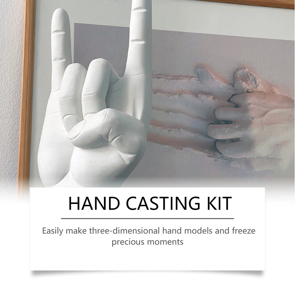 Hand Mold Powder Craft DIY KitCloning Powder & 3D Modeling Powder Handprint Memorial DIY Souvenir Hand Casting Kit