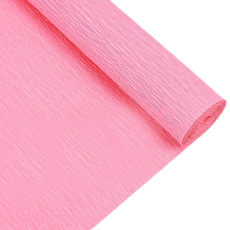 5x250cm Roll Crinkled Crepe Paper decorative Flower for easter children's day party kid child DIY handmade creative papers