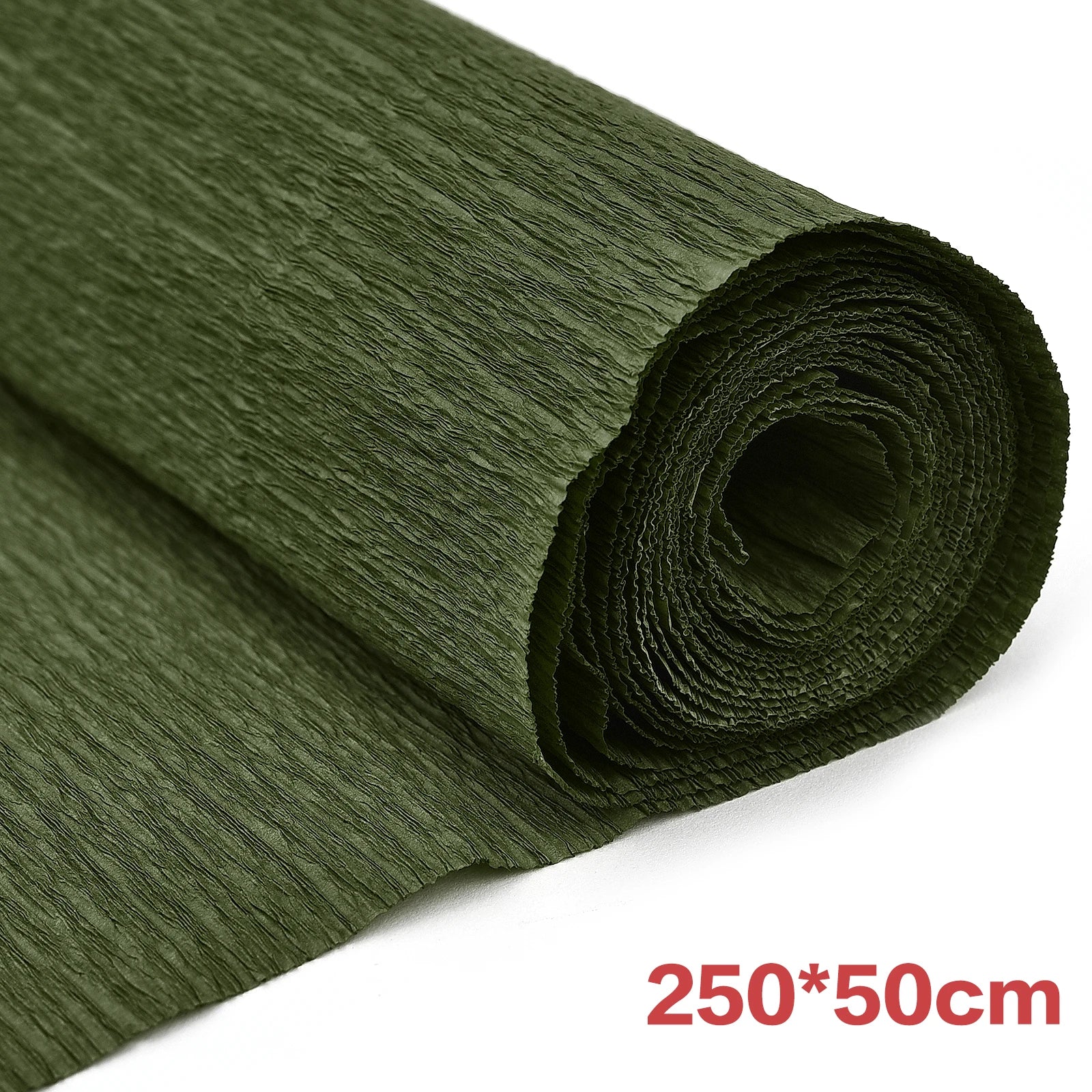 250*25cm Crinkled Crepe Paper Roll Colored Origami Paper Craft DIY Flowers Decoration Gift Wrapping Paper Packing Supplies