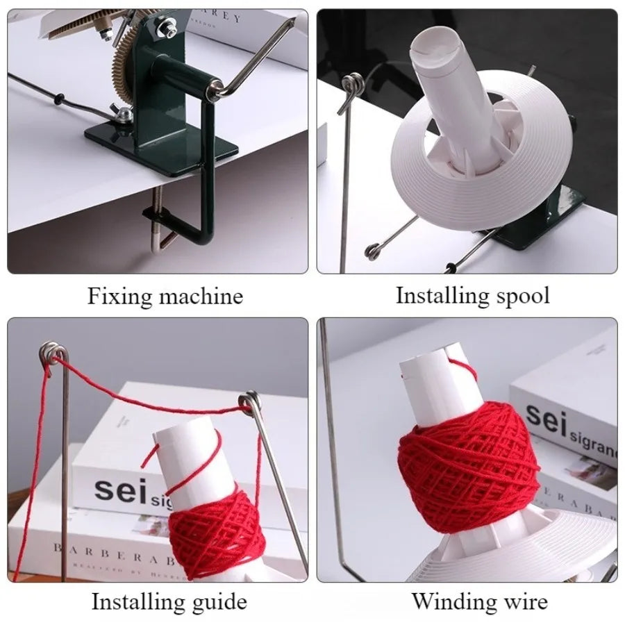 Hand Operated Yarn Winder Fast Hand Cranking Wool Winding Machine | Home Use Yarn Swift for Knitting/Crochet (Yarn Ball Winder)
