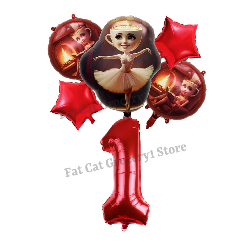 Italian Brainrot Birthday Balloons New Tralalero Tralala Digit 1-10 Ballons Gender Reveal Baby Shower Party Decoration Kids Gift